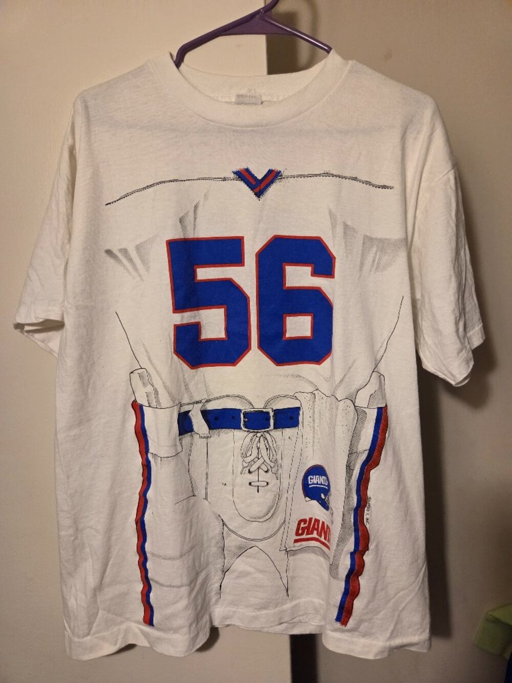 Vintage 90's NY Giants Lawrence Taylor Uniform shirt
